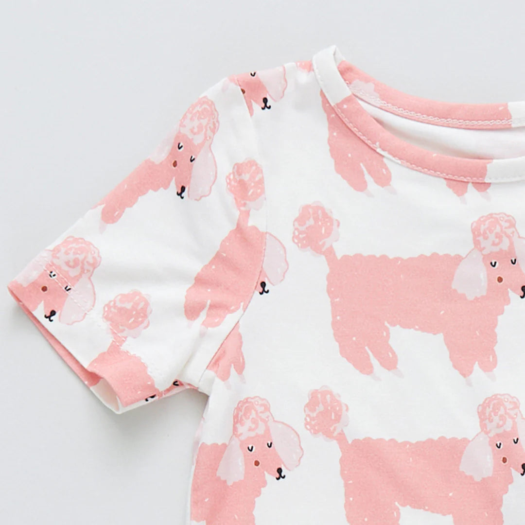 Poodle Party Kids Bamboo PJ Set