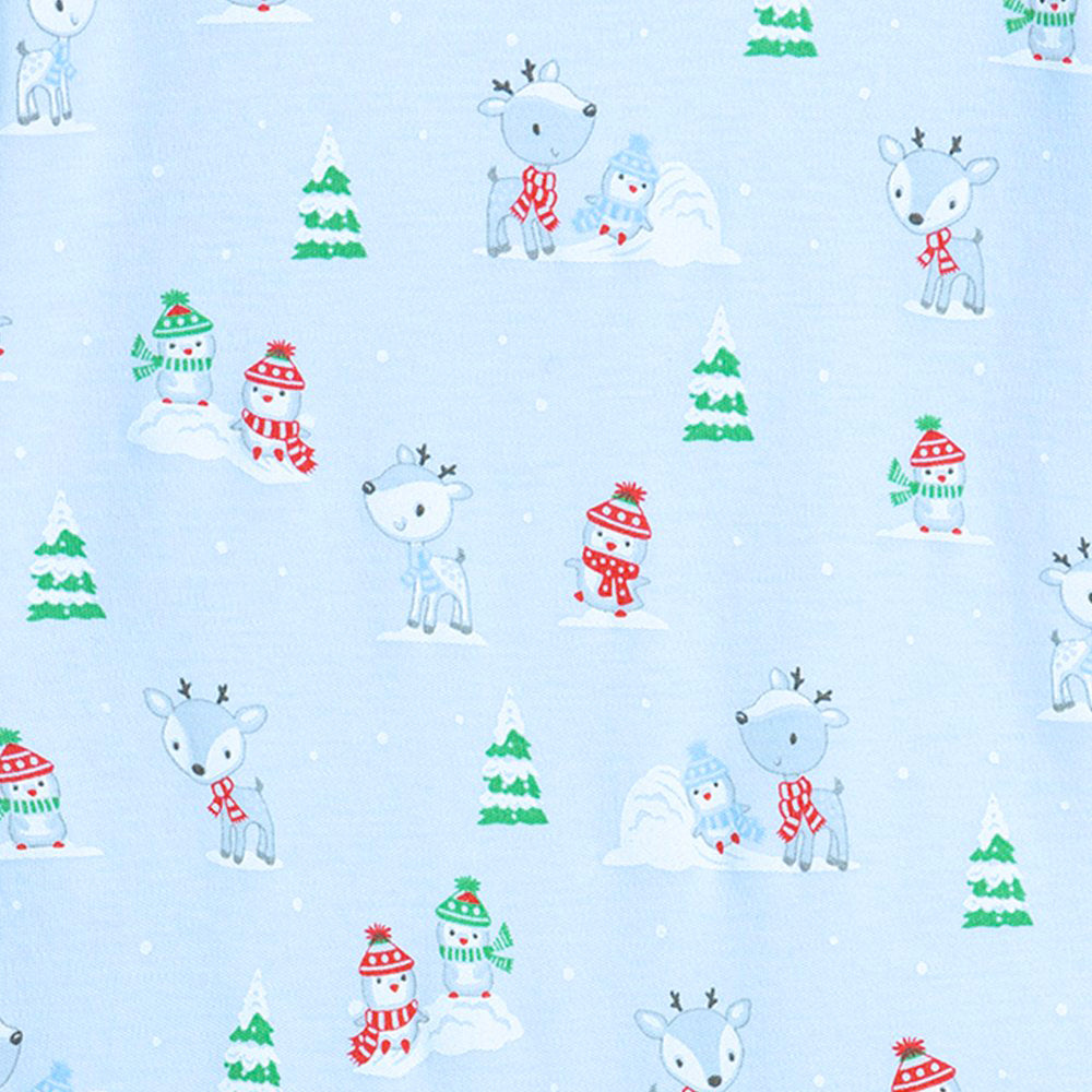 Light Blue Snow Day Pajama Set