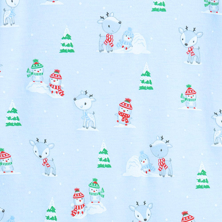 Light Blue Snow Day Pajama Set
