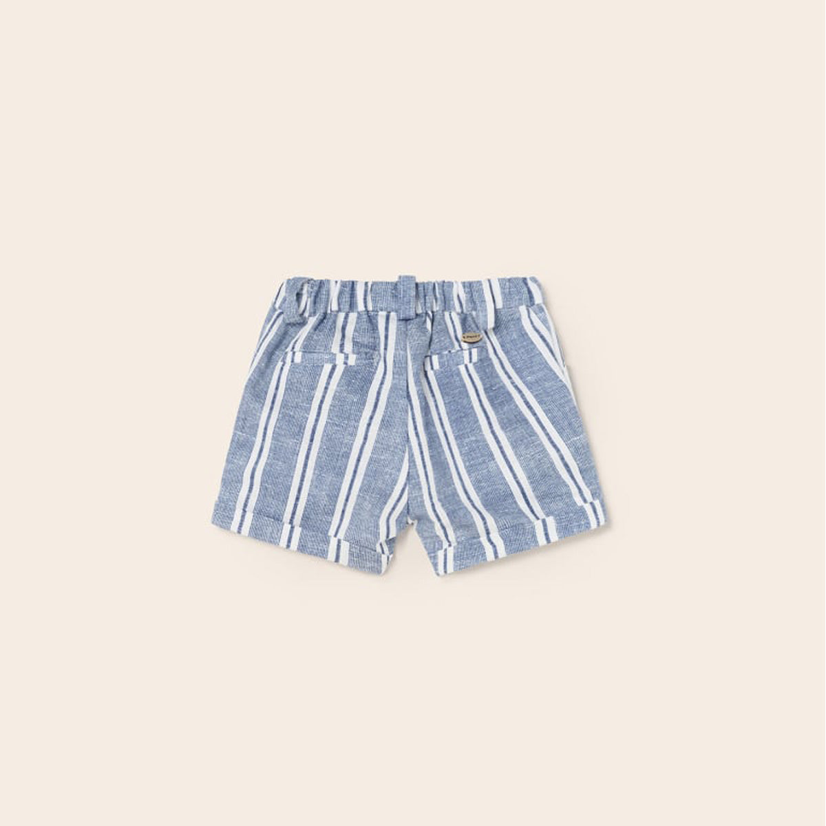 Newborn Stripe Linen Shorts
