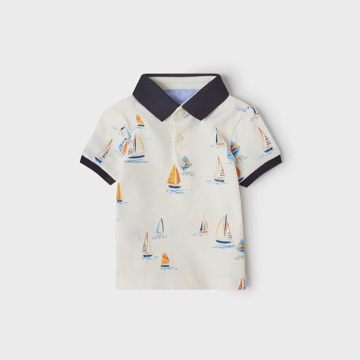 Sailboat Short Sleeve Polo Shirt
