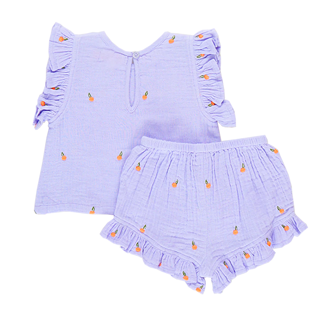 Lavender Oranges Baby & Girls Roey 2-Piece Set