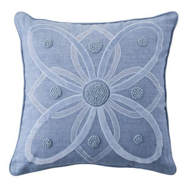 Berry & Thread Chambray 18" Pillow