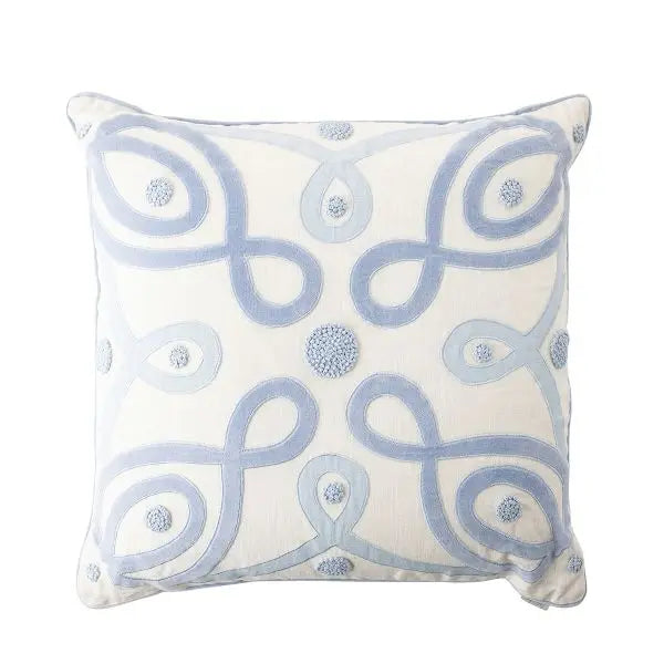 Berry & Thread Chambray/White 22" Pillow