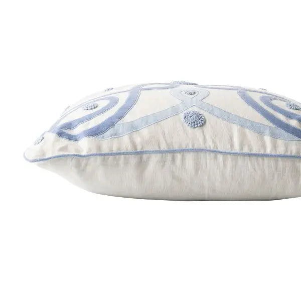Berry & Thread Chambray/White 22" Pillow