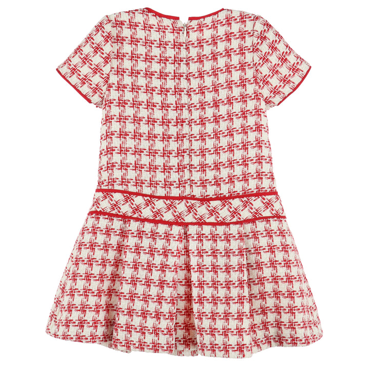Red Tweed Dropwaist Dress