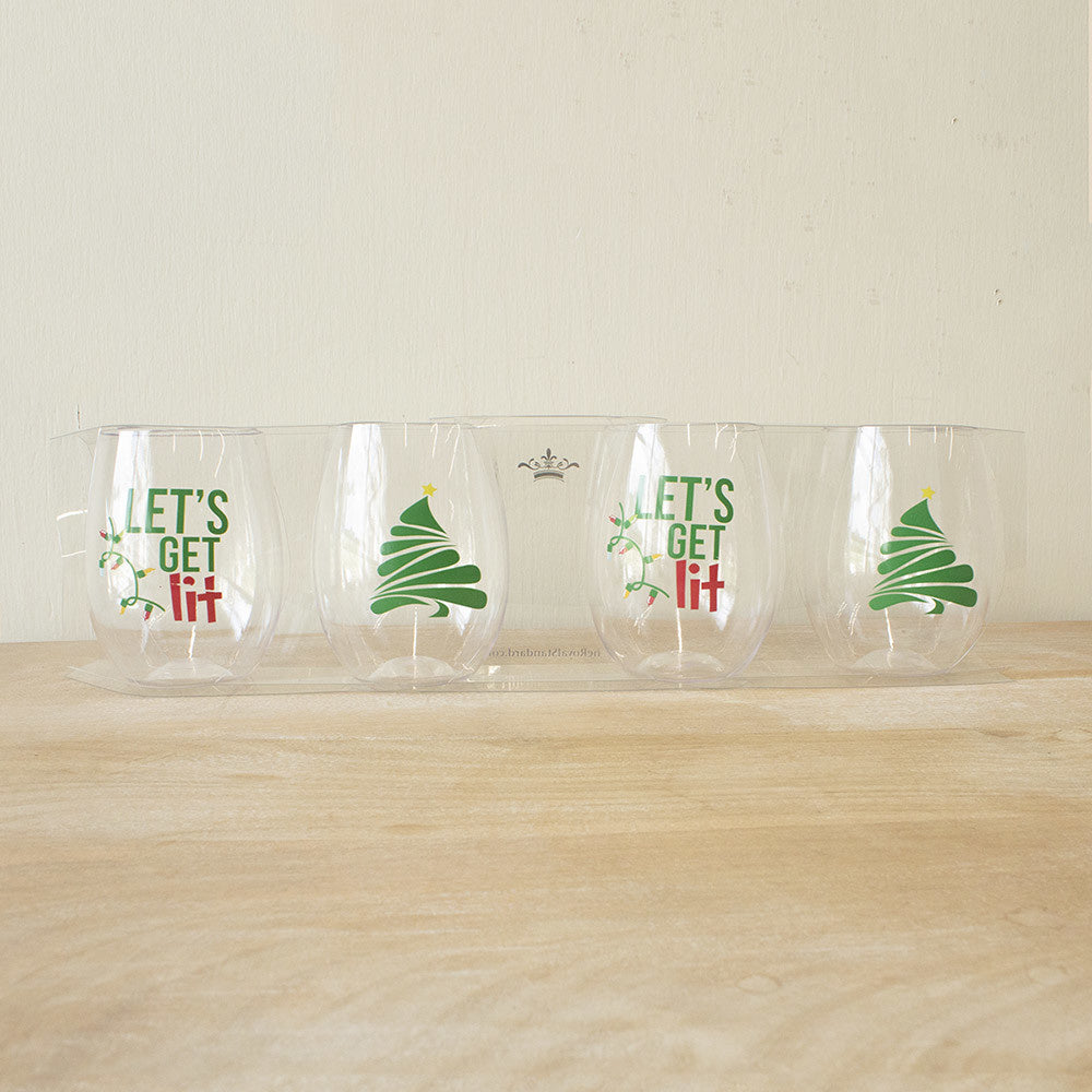 Get Lit To Go Wine Glasses