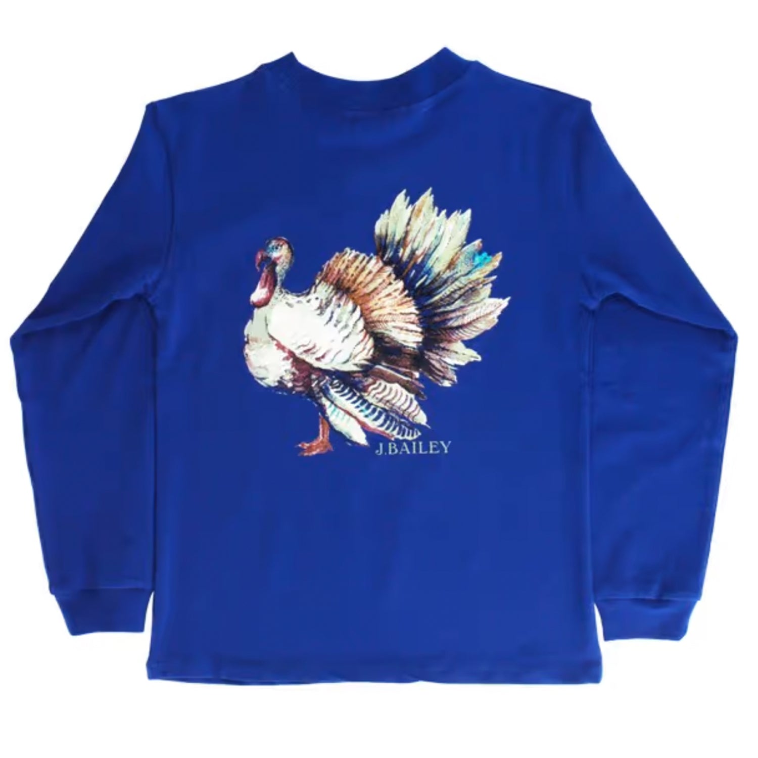 Royal Blue Turkey Long Sleeve Logo Tee