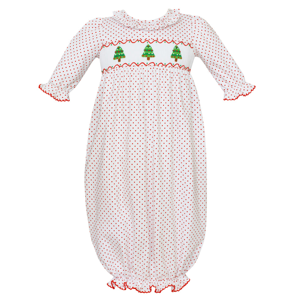 White &amp; Red Polka-Dot Christmas Tree Sack