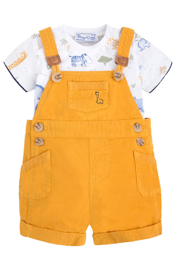 Mayoral - SAFARI DUNGAREES/T-SHIRT SET - kkgivingtree