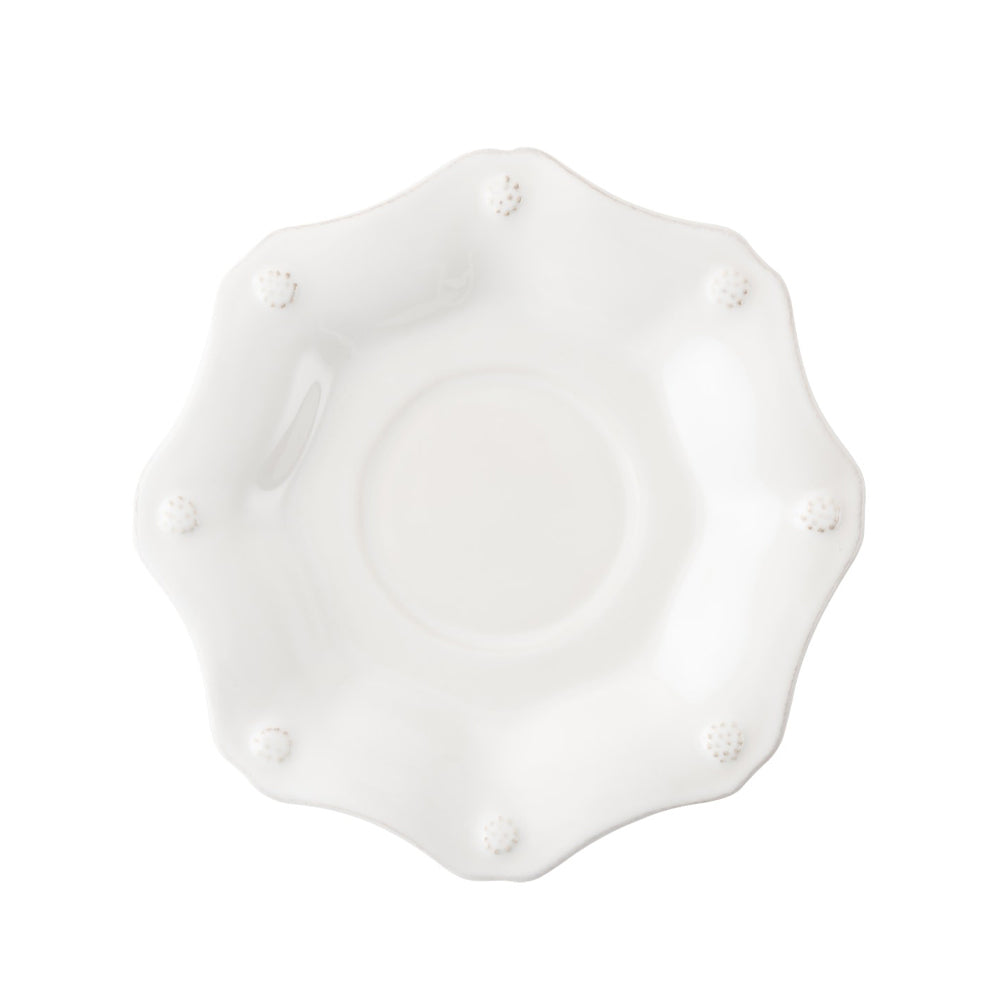 Berry & Thread Scalloped Saucer - Whitewash