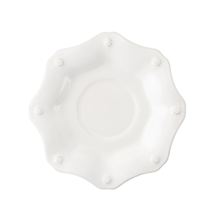 Berry & Thread Scalloped Saucer - Whitewash