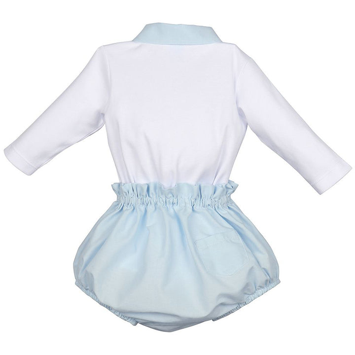 Blue Two Piece Bodysuit & Bottoms