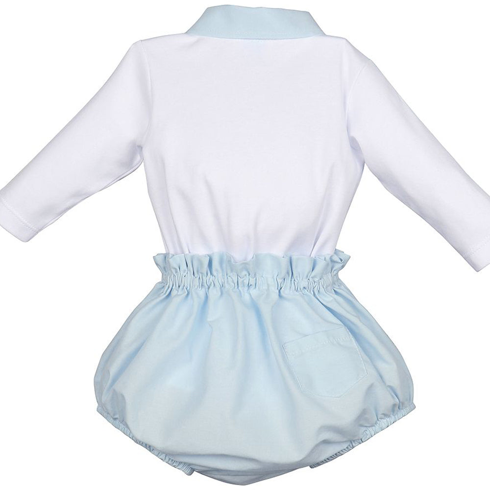 Blue Two Piece Bodysuit & Bottoms