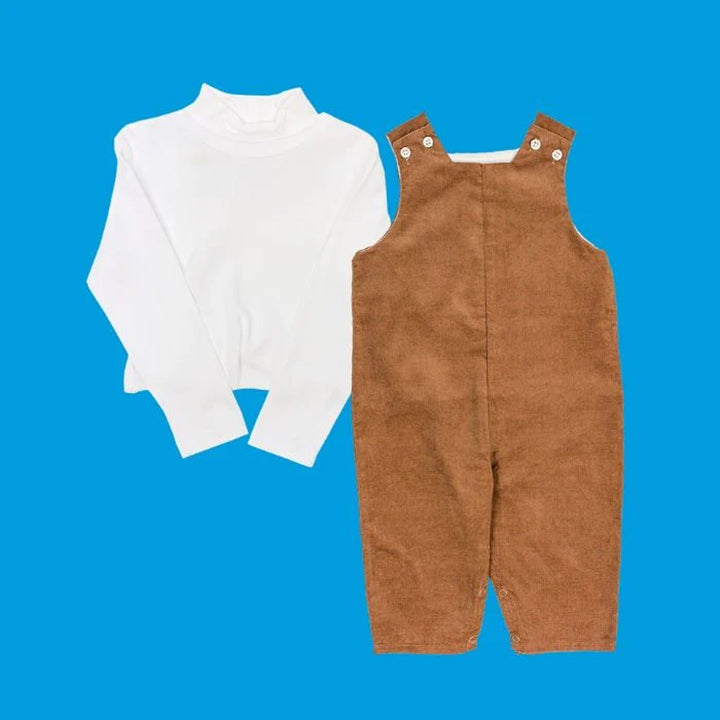 Chocolate Brown Corduroy John John