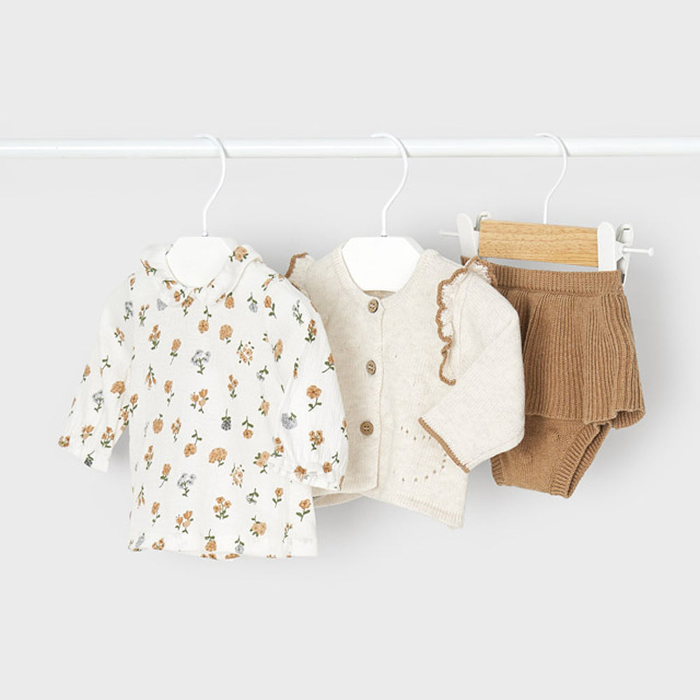 Cream 3-Piece Knit Set