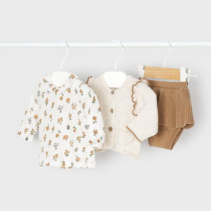 Cream 3-Piece Knit Set