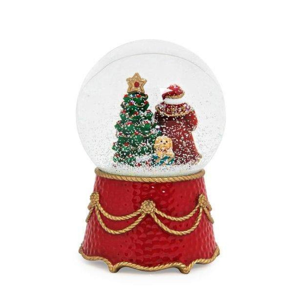 Berry &amp; Thread Santa Musical Snow Globe