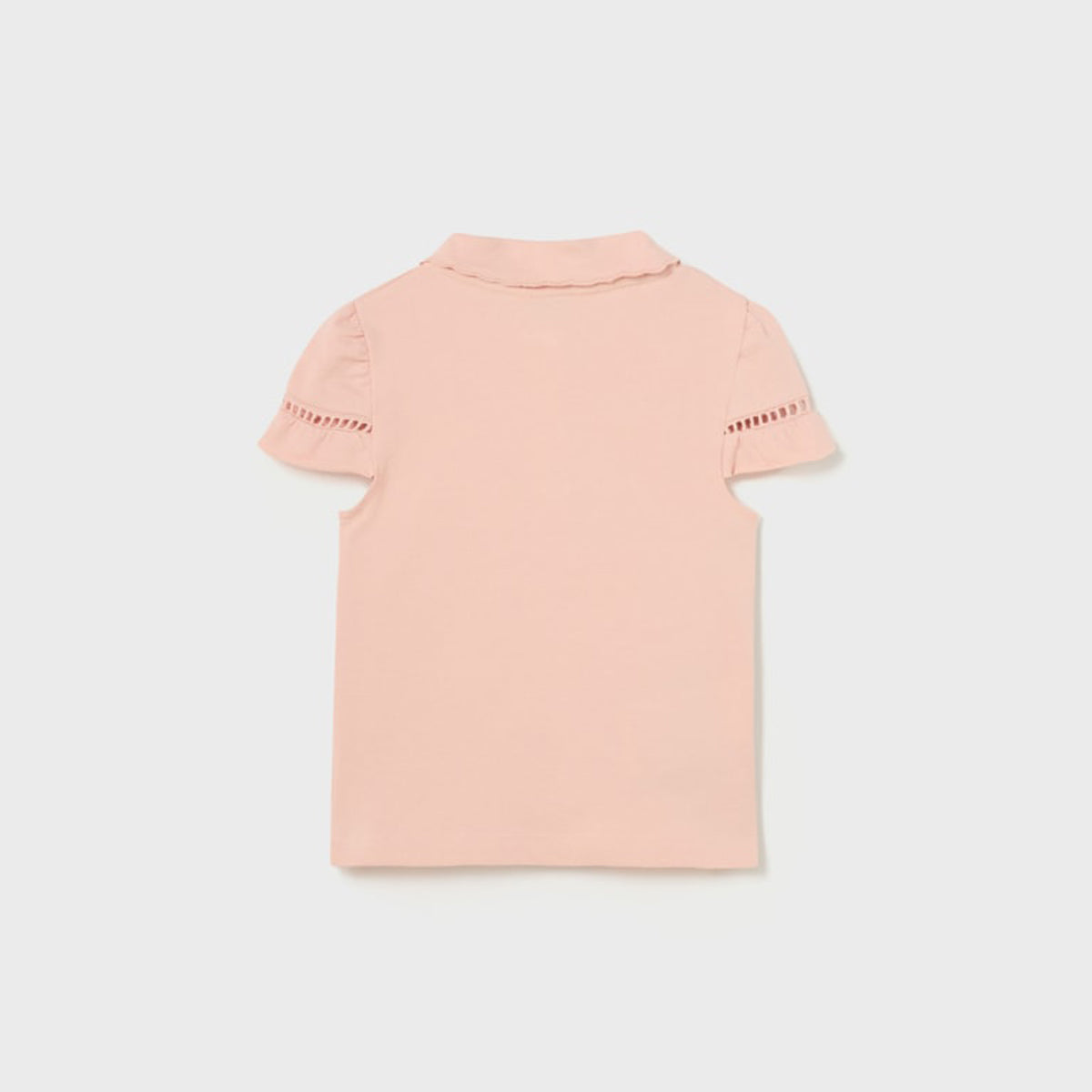 Light Pink Short Sleeve Girls Polo