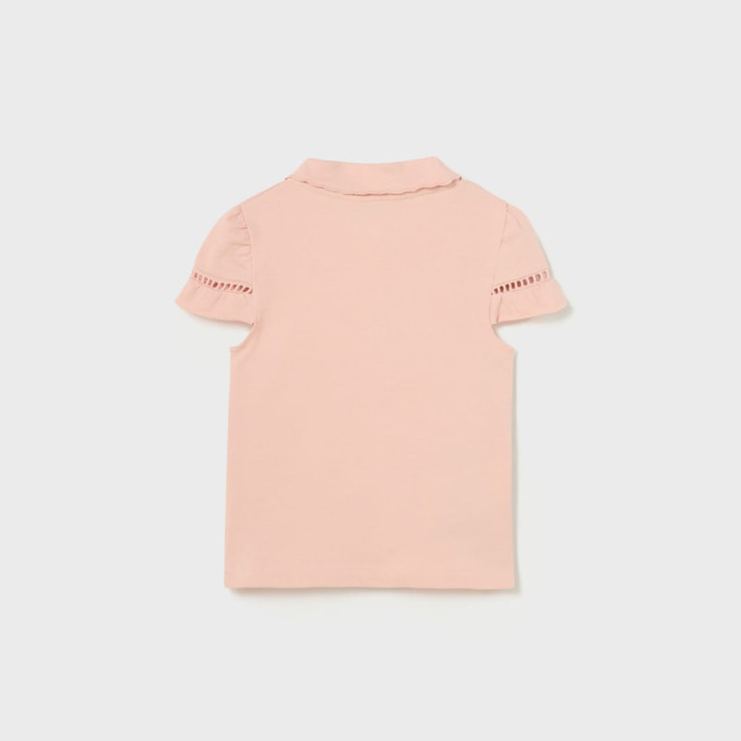 Light Pink Short Sleeve Girls Polo