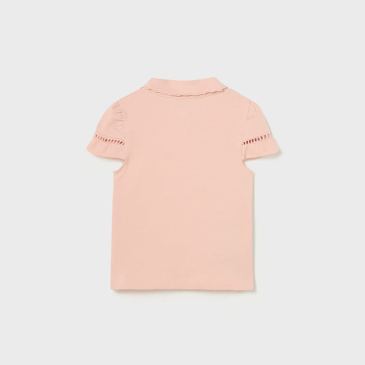 Light Pink Short Sleeve Girls Polo