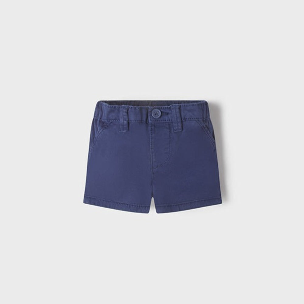 Navy Blue Twill Shorts
