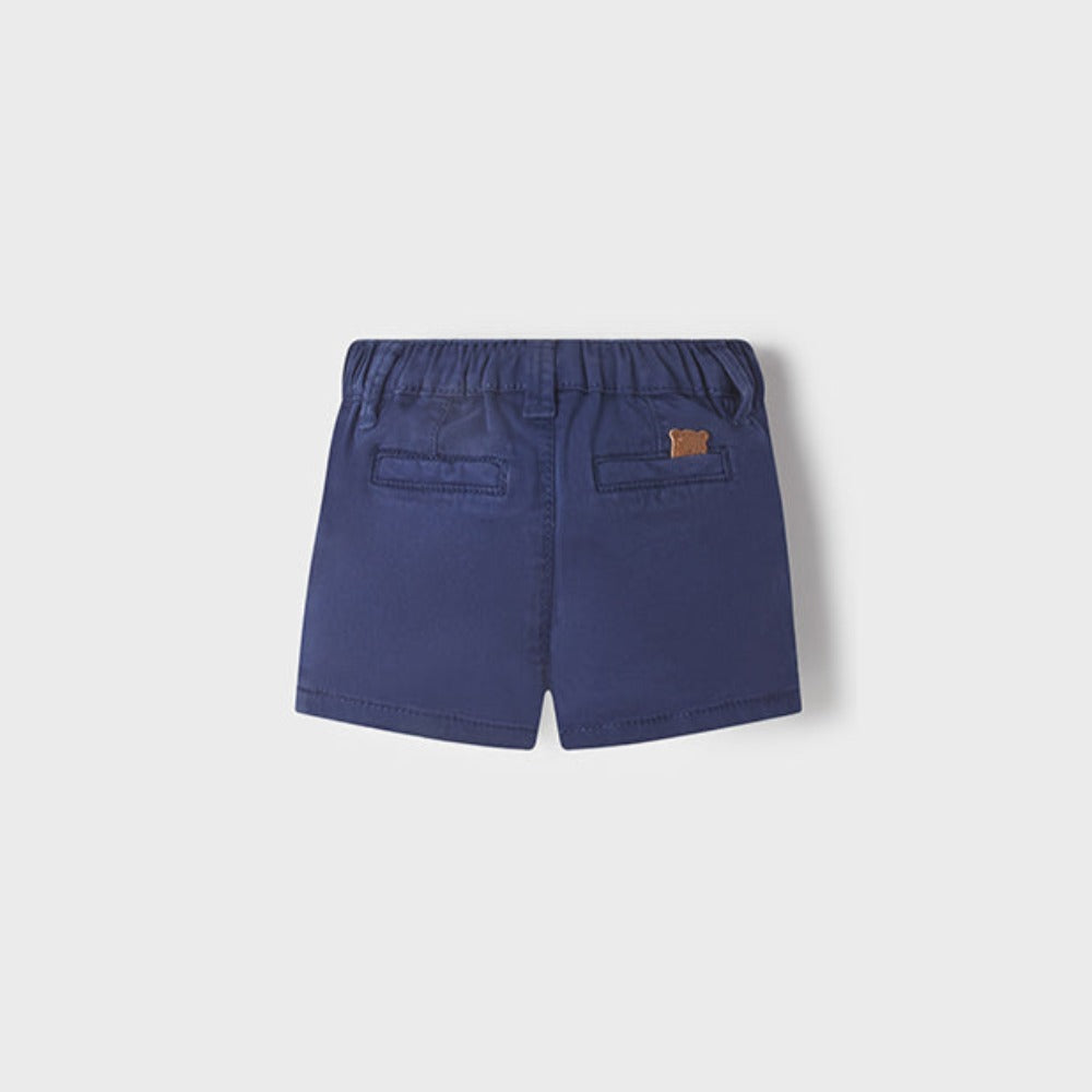 Navy Blue Twill Shorts