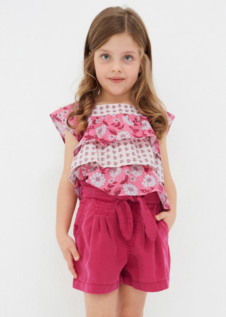 Hibiscus Lyocell Girls Shorts