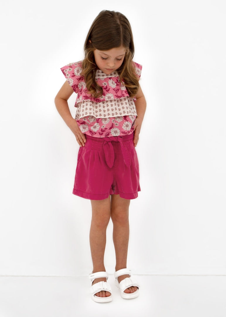 Hibiscus Lyocell Girls Shorts