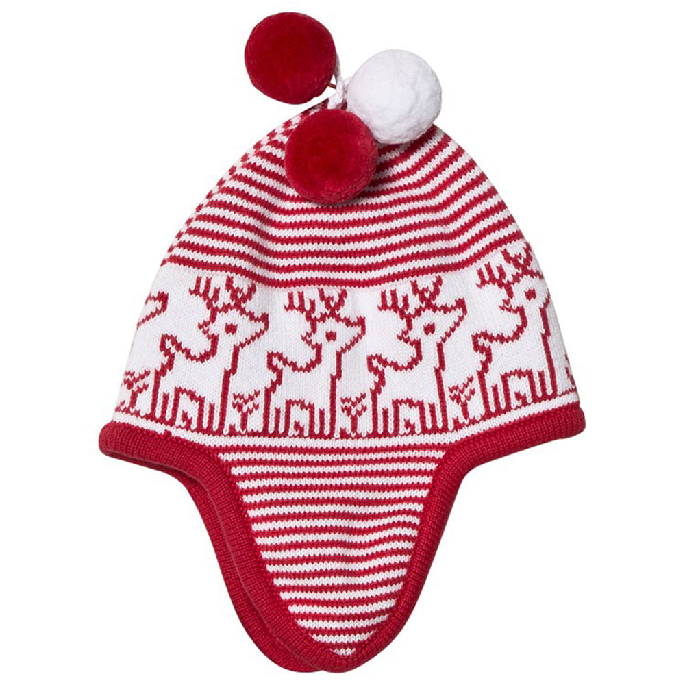 Reindeer Red Knit Hat