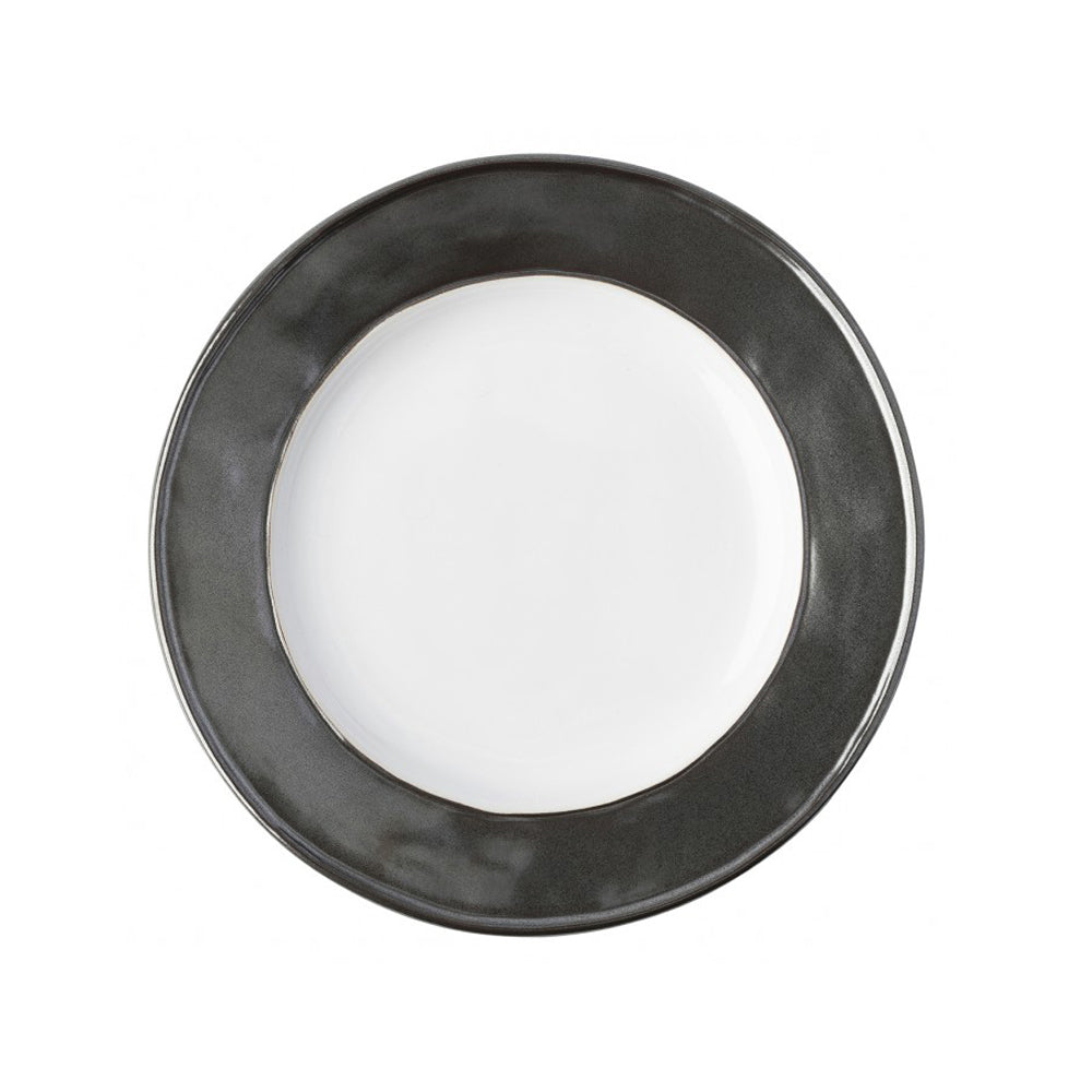 Emerson White/Pewter Side/Cocktail Plate