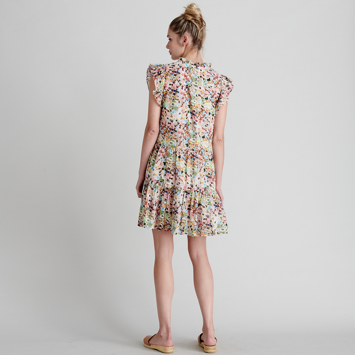 Watercolor Brush Womens Kalani Dress