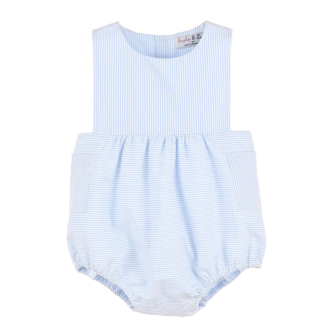 Blue & White Stripe Cul-De-Sac Sunsuit