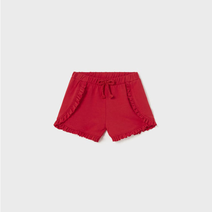 Red Knit Basic Shorts