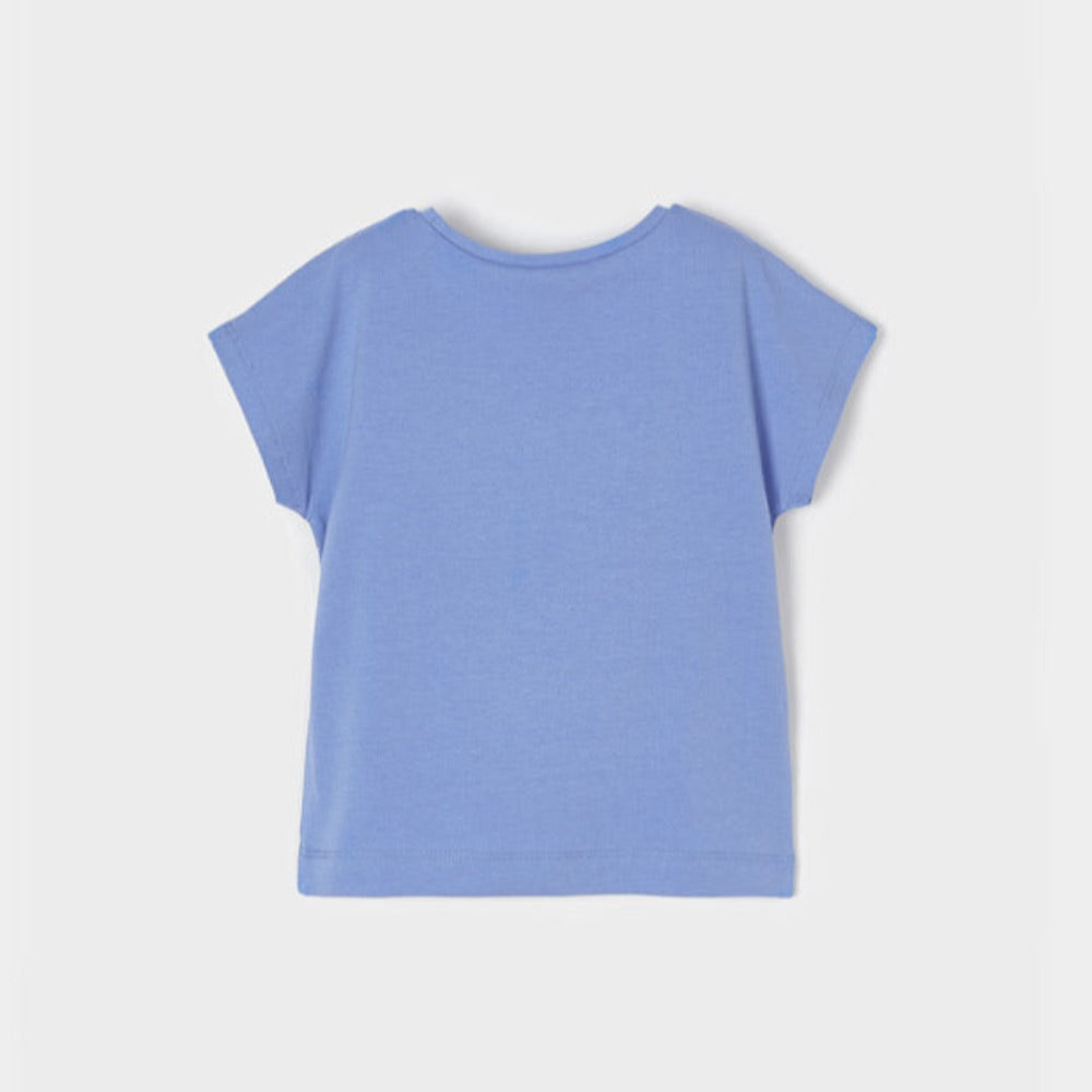 Capri Blue T-Shirt With Bow