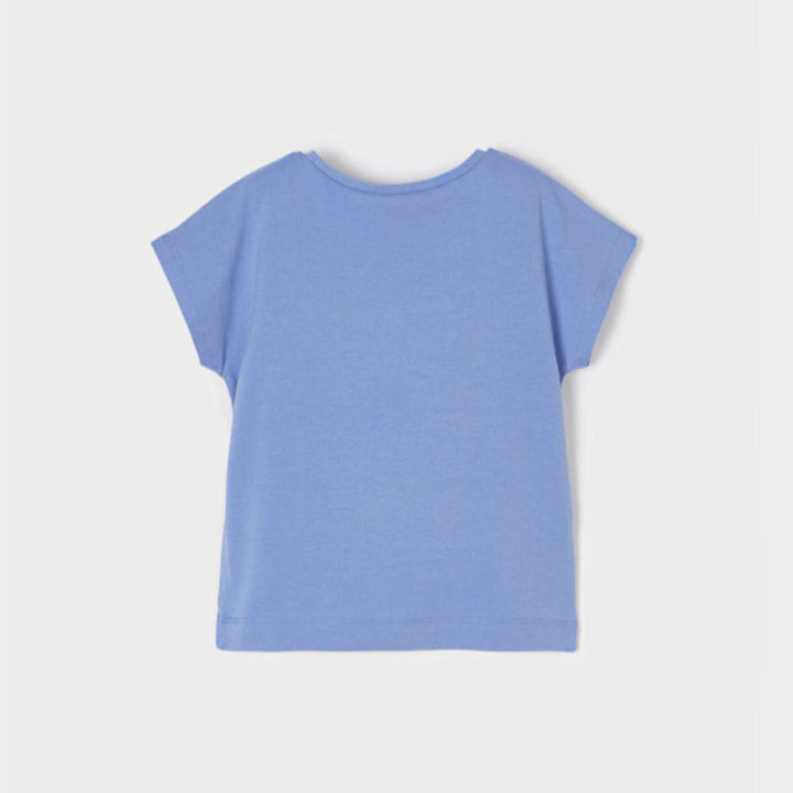 Capri Blue T-Shirt With Bow
