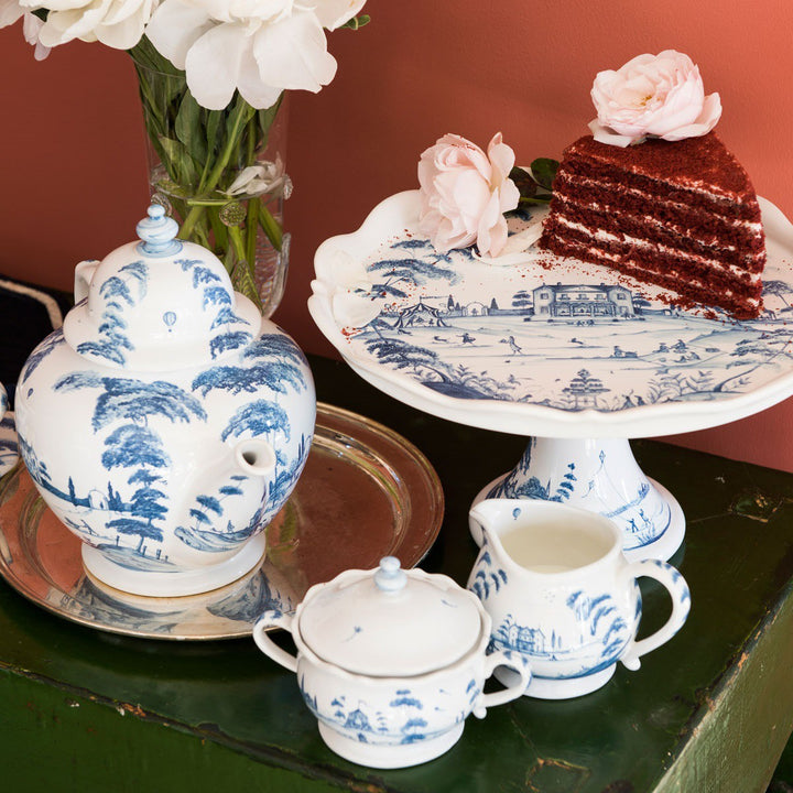 Country Estate Delft Blue Creamer Main House