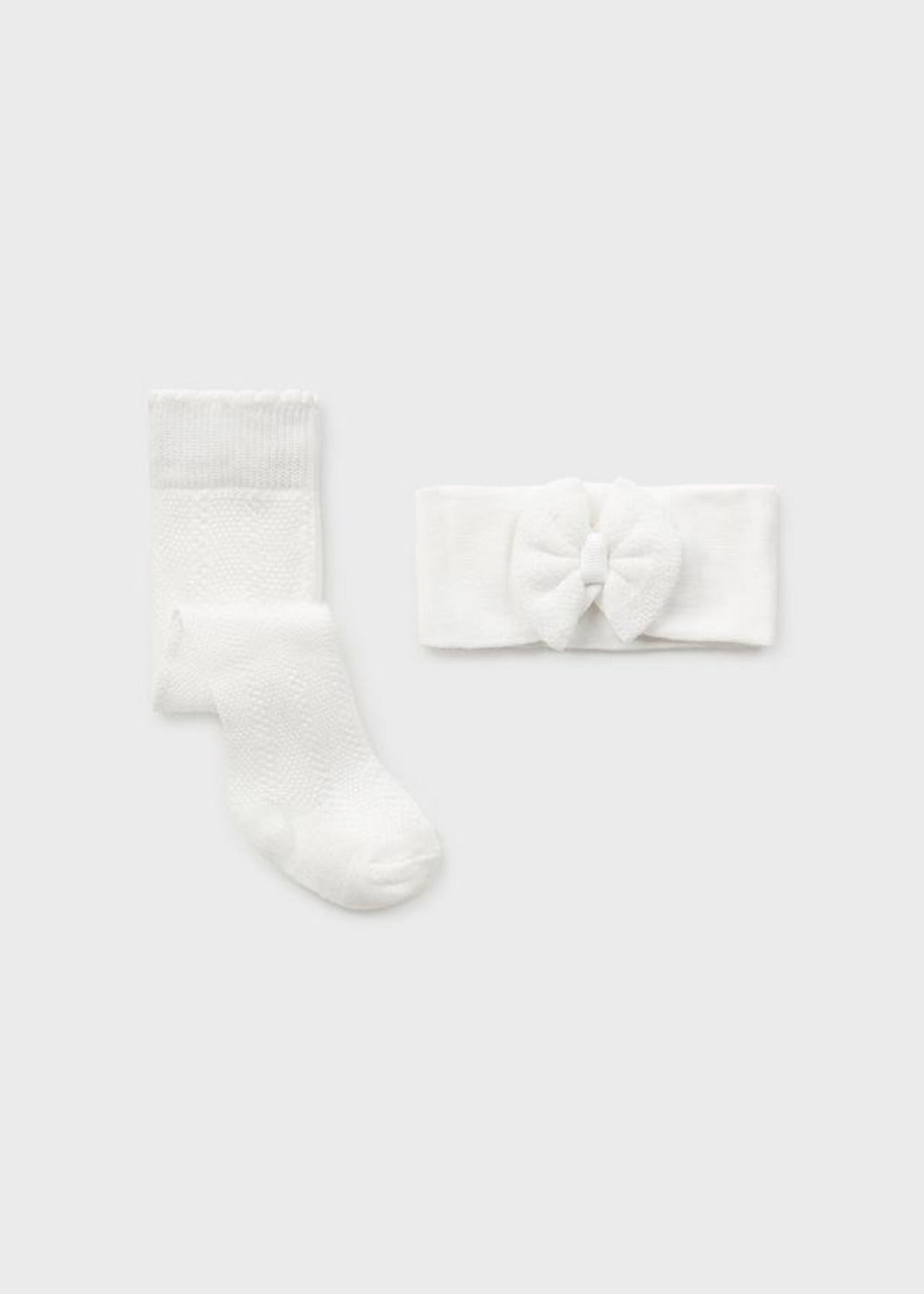 White Tights & Headband Set