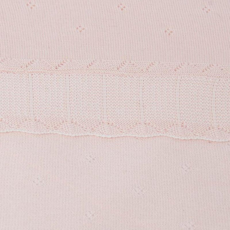 Baby Rose Ruffled Knit Blanket