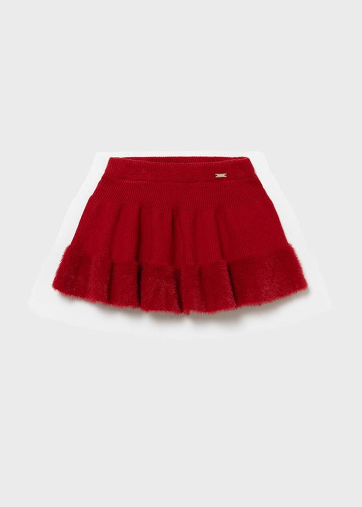 Red Knit Skirt