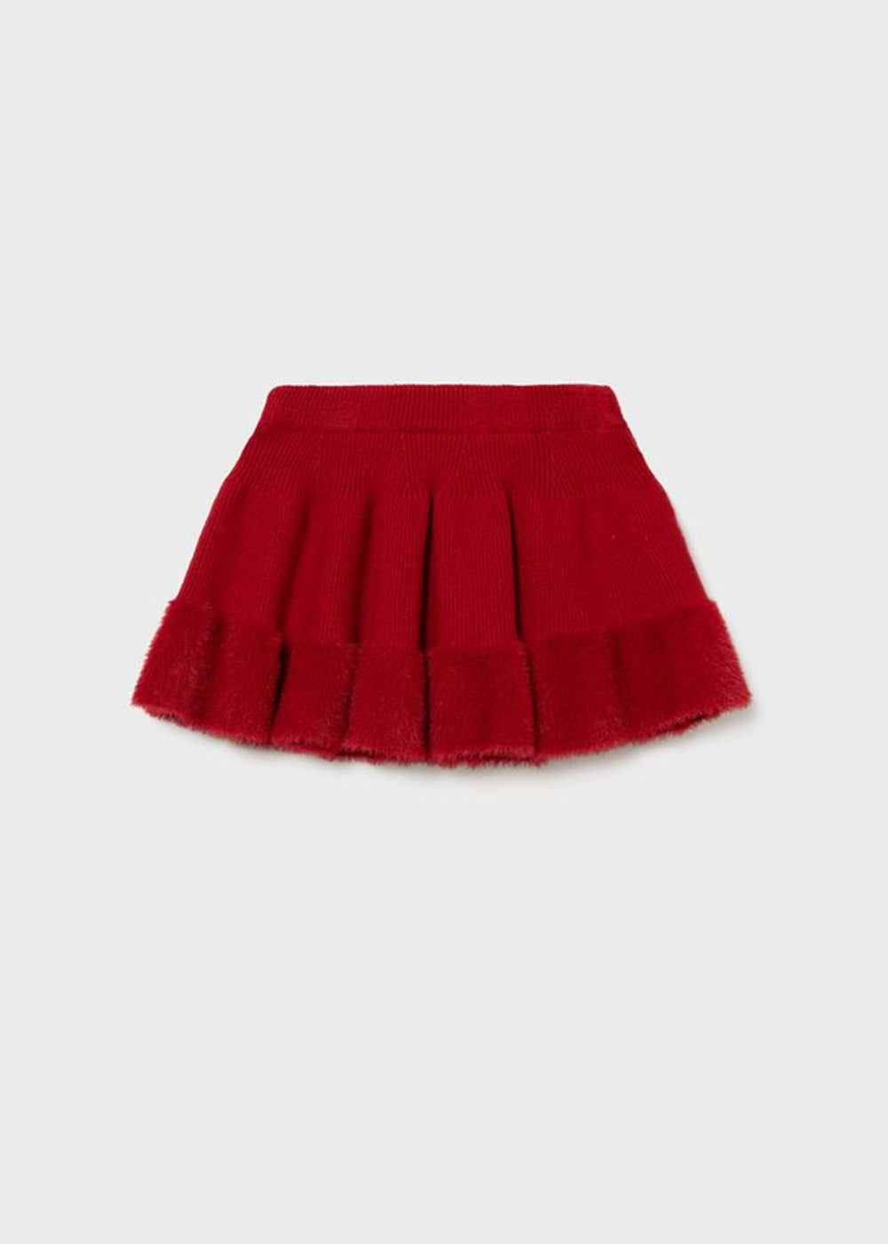 Red Knit Skirt