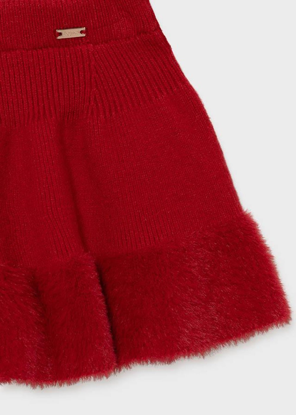 Red Knit Skirt