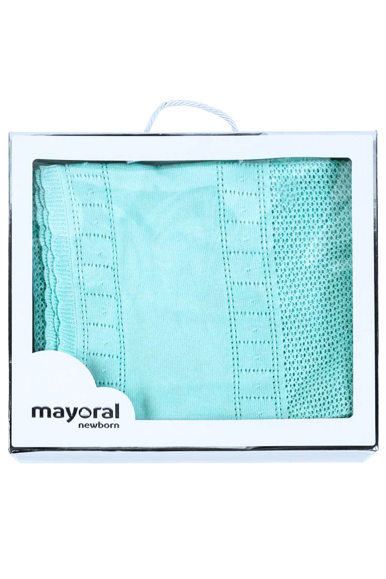 Mayoral - Turquoise Knitted Blanket - kkgivingtree - K&K's Giving Tree