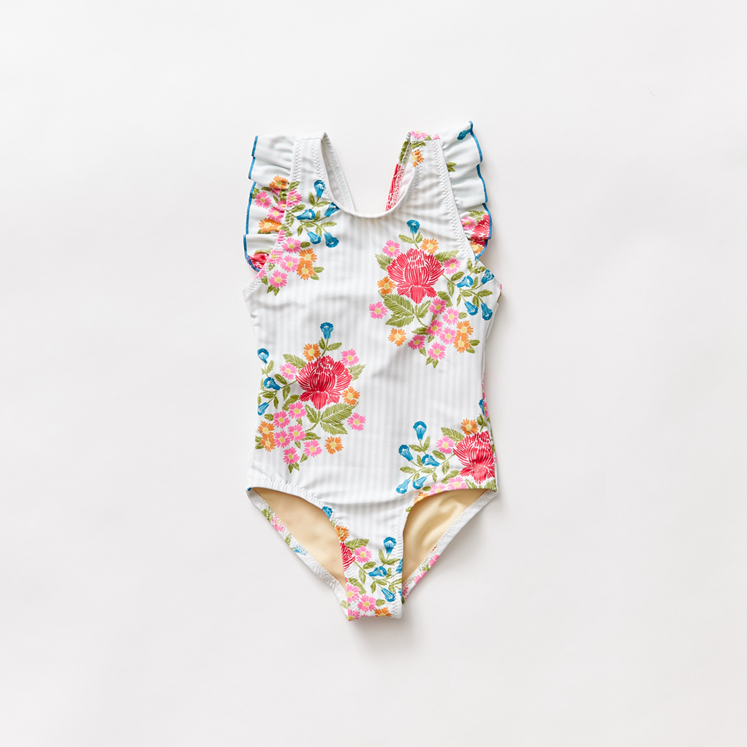 Floral Embroidery Liv Bow Suit