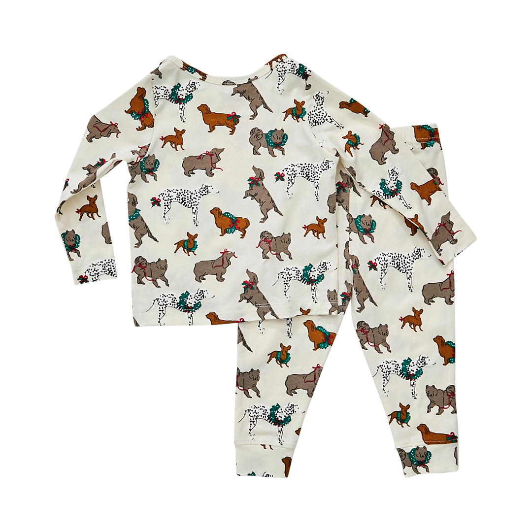Holiday Dogs Baby/Kid/Adult Organic Holiday PJ Set