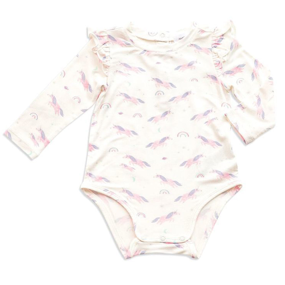 Cosmic Unicorn Ruffle Bodysuit