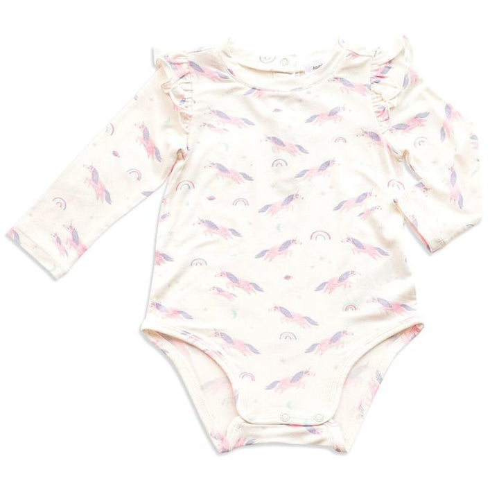 Cosmic Unicorn Ruffle Bodysuit
