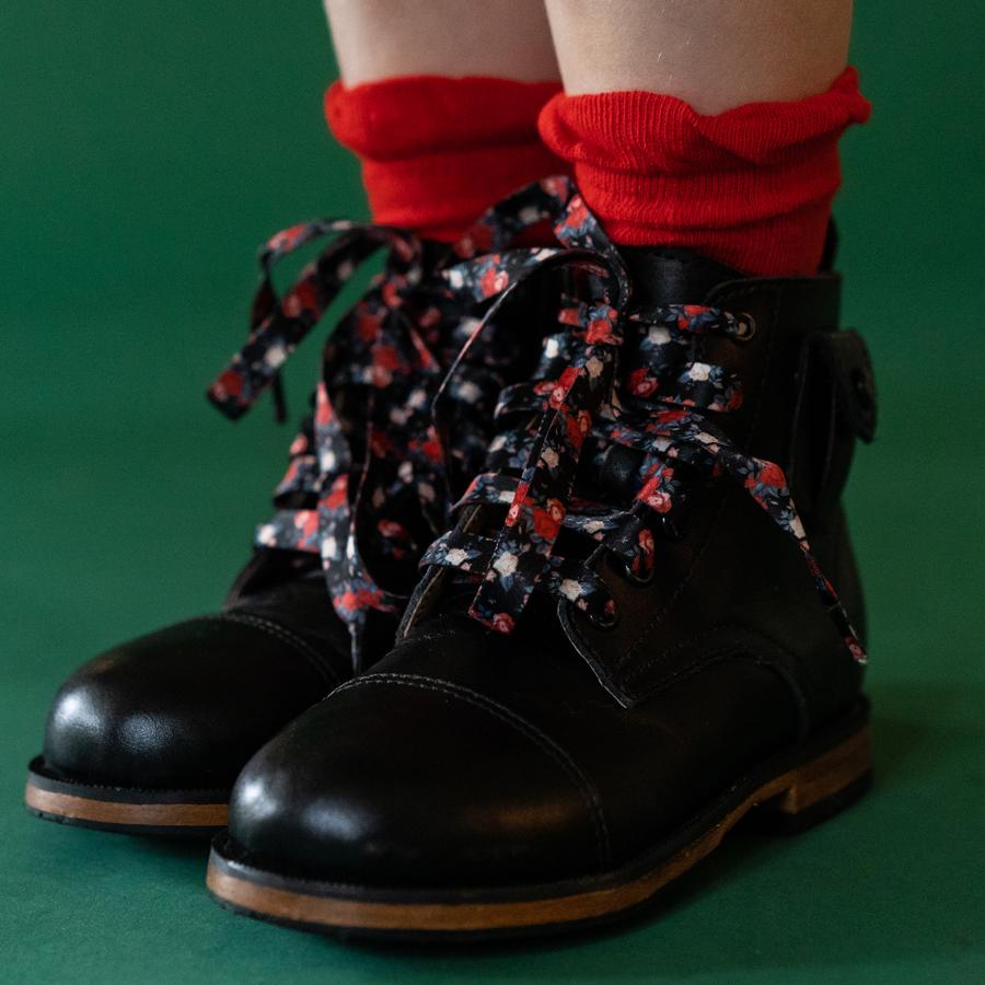Bright Red Anklet Socks