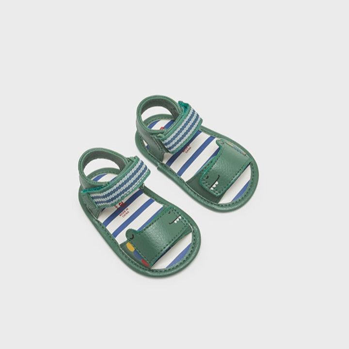 Forest Green Velcro Sandals