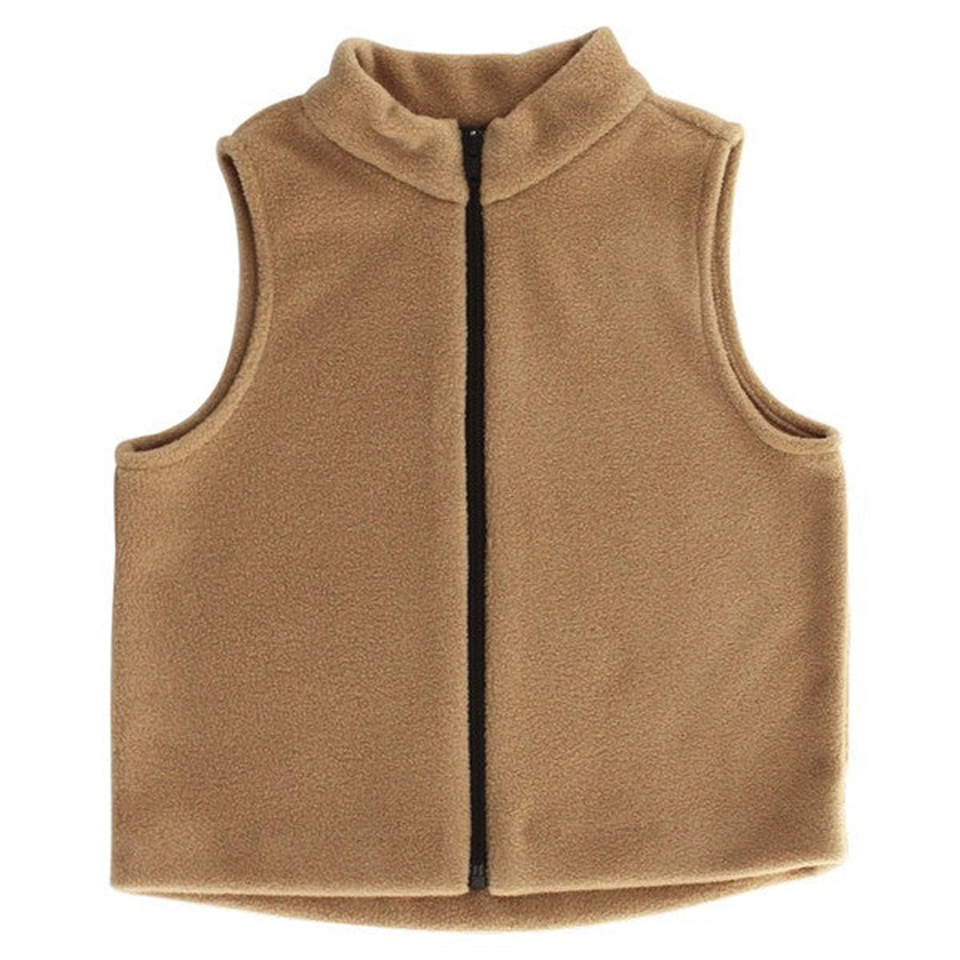 Camel Fleece Vest